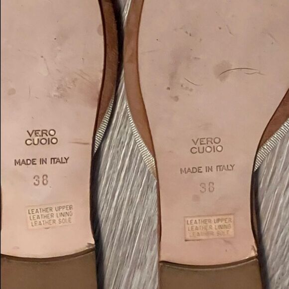 Sundance Karina Suede Mules Flats Slip On Gauze Sheer Bow Camel Tan 38 8 NEW - Picture 8 of 8